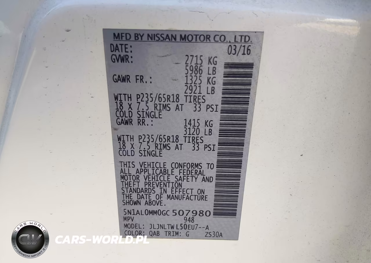 2016 Infiniti Qx60 VIN:5N1AL0MM0GC507980 - 9