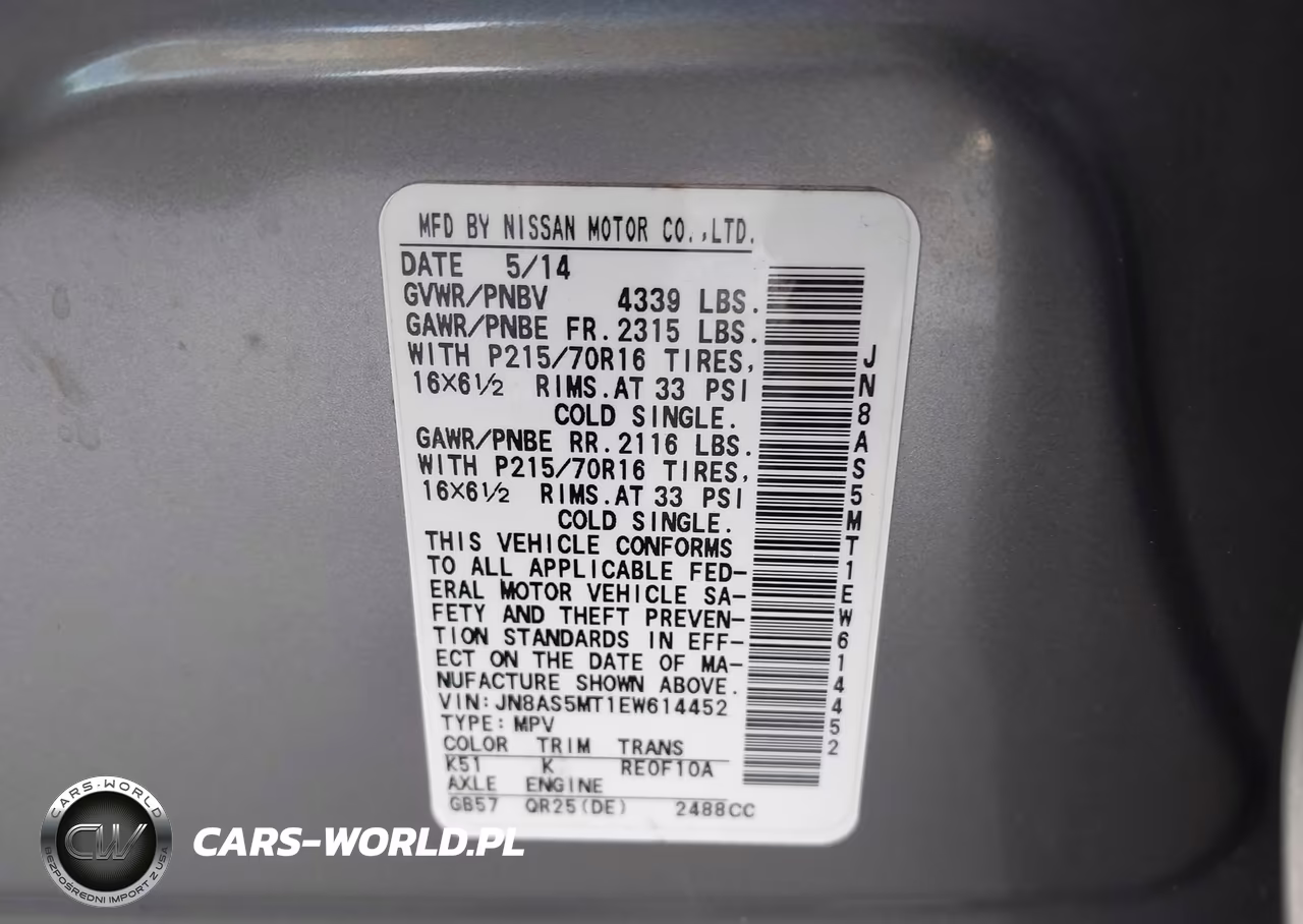2014 Nissan Rogue Select S VIN:JN8AS5MT1EW614452 - 9