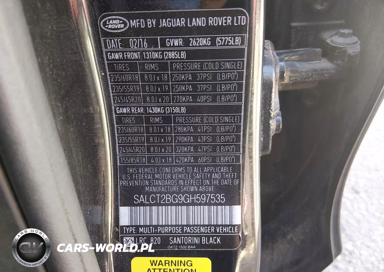 2016 Land Rover Discovery Sport Hse Lux VIN:SALCT2BG9GH597535 - 9