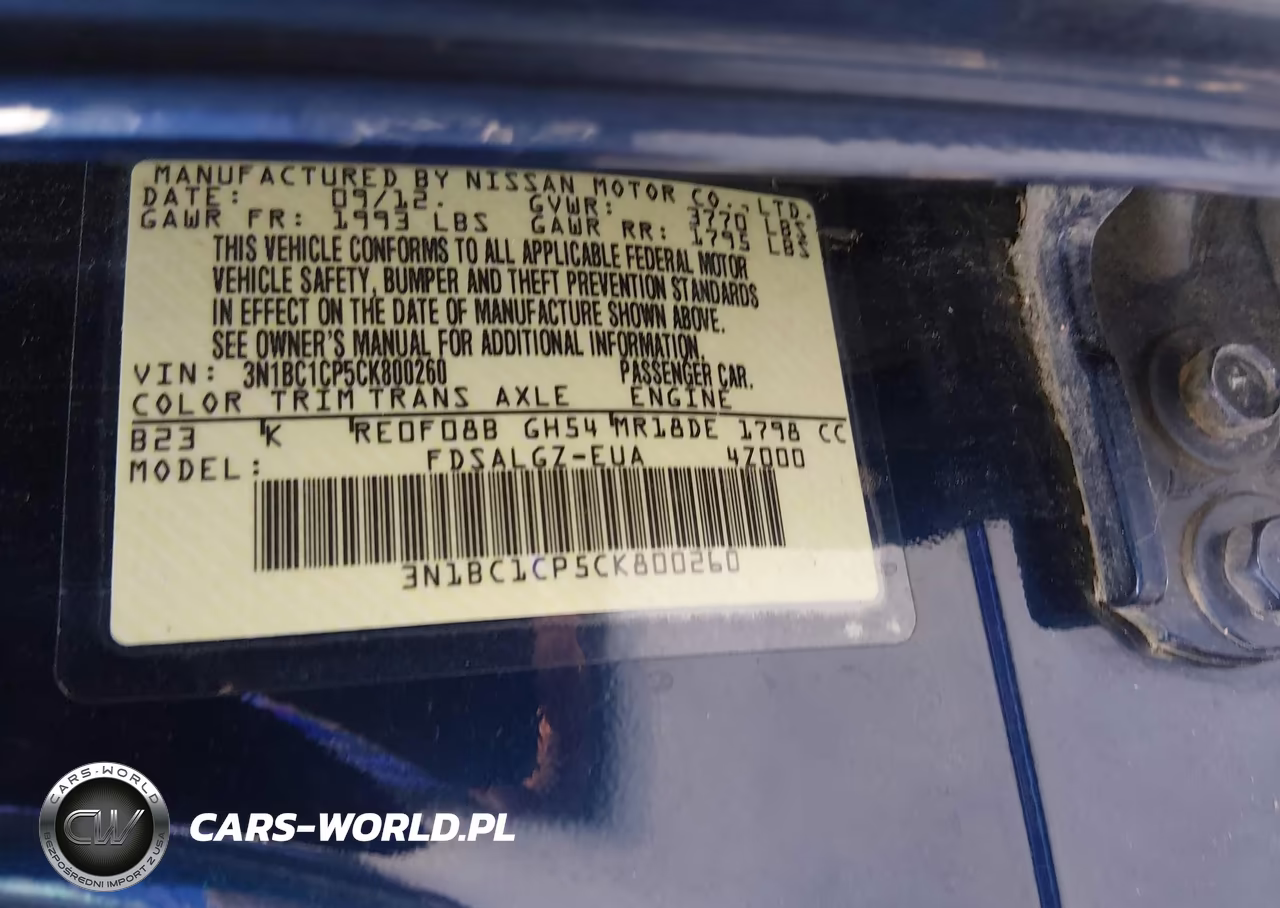 2012 Nissan Versa 1.8 Sl VIN:3N1BC1CP5CK800260 - 9