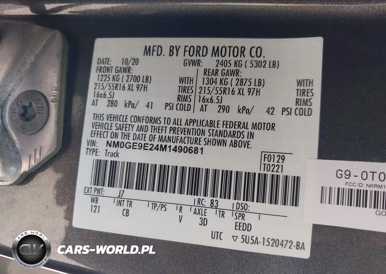 2021 Ford Transit Connect Xl Passenger VIN:NM0GE9E24M1490681 - 9