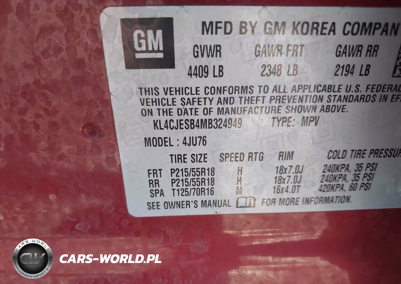 2021 Buick Encore Awd Preferred VIN:KL4CJESB4MB324949 - 9