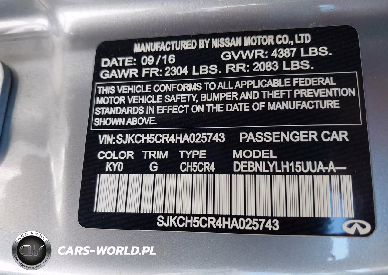 2017 Infiniti Qx30 Premium VIN:SJKCH5CR4HA025743 - 9
