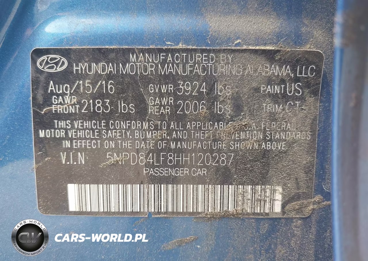 2017 Hyundai Elantra Limited VIN:5NPD84LF8HH120287 - 9