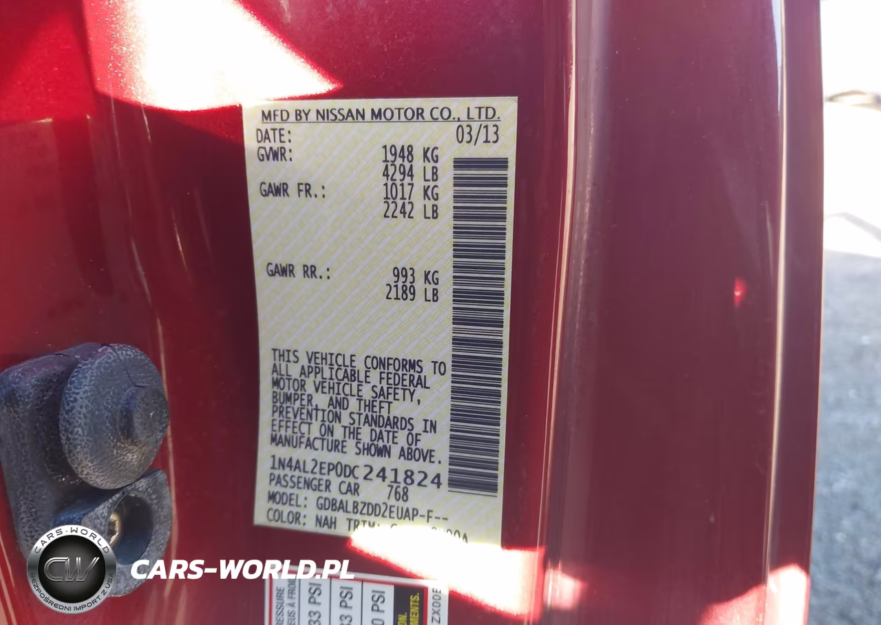 2013 Nissan Altima 2.5 S VIN:1N4AL2EP0DC241824 - 9
