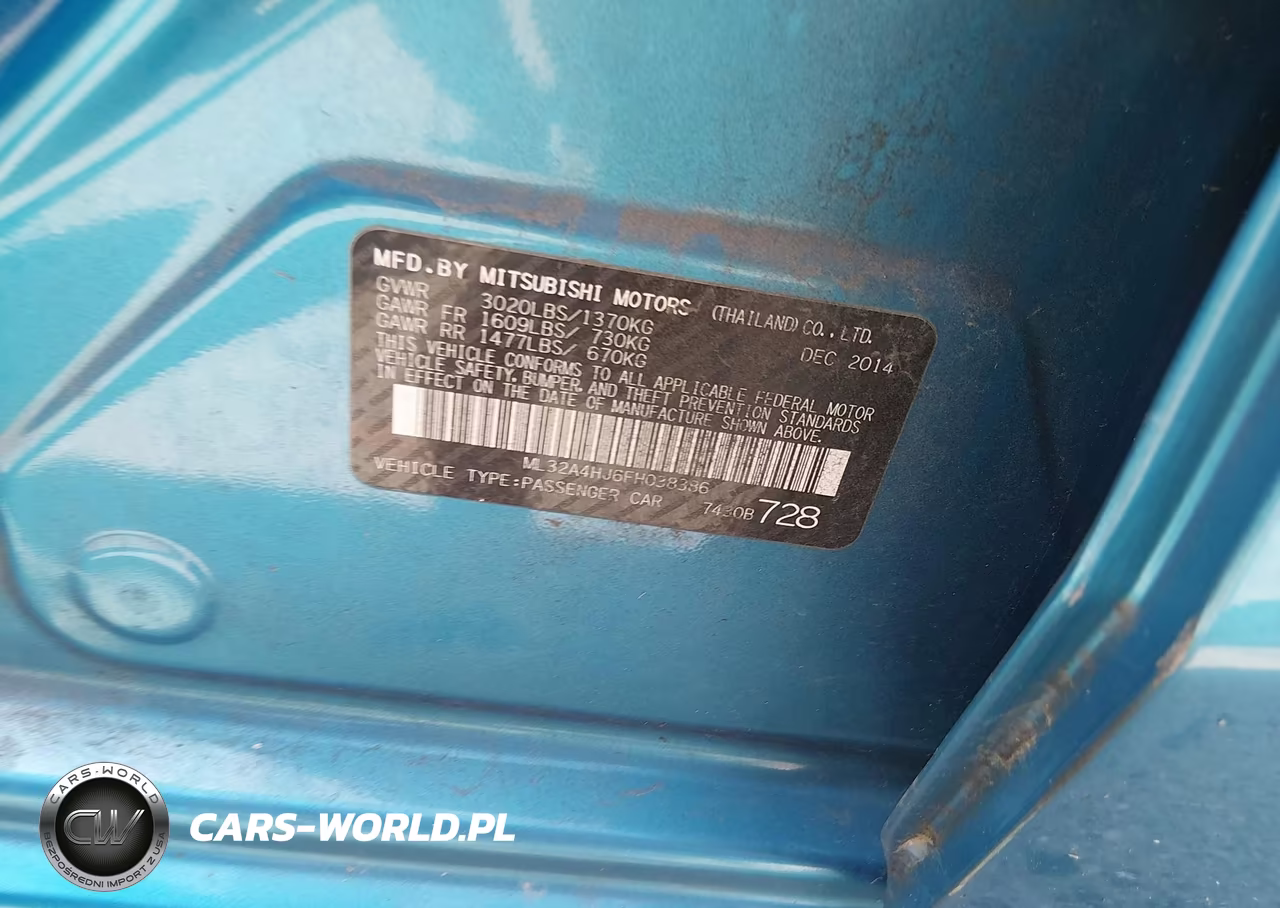 2015 Mitsubishi Mirage Es-Rf VIN:ML32A4HJ6FH038386 - 9