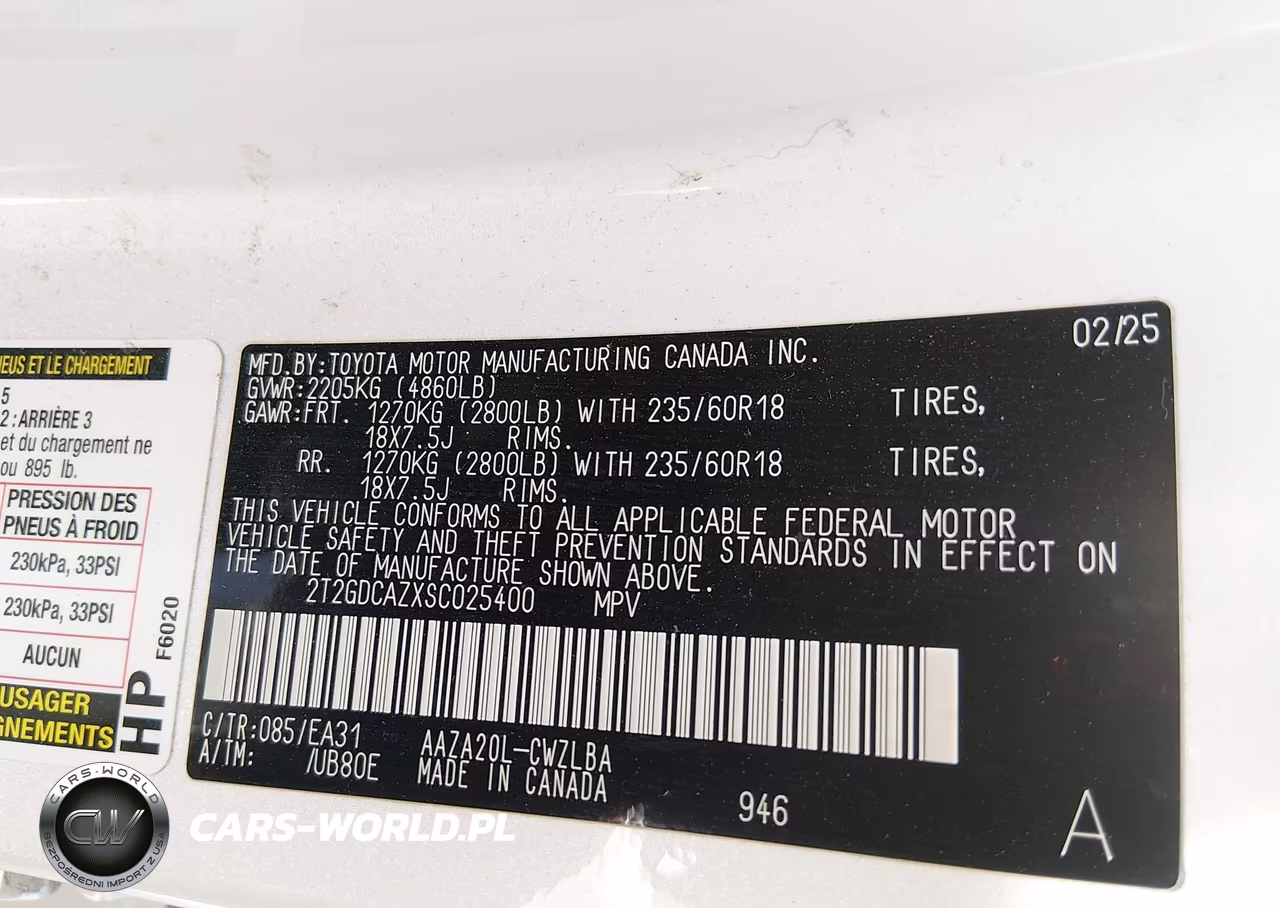 2025 Lexus Nx 250 Premium VIN:2T2GDCAZXSC025400 - 9