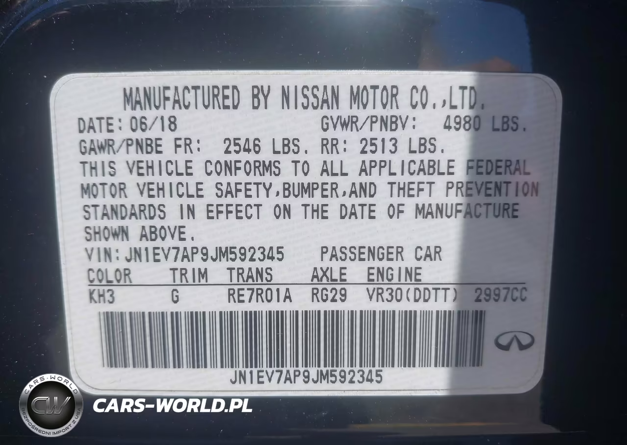 2018 Infiniti Q50 3.0T Luxe VIN:JN1EV7AP9JM592345 - 9