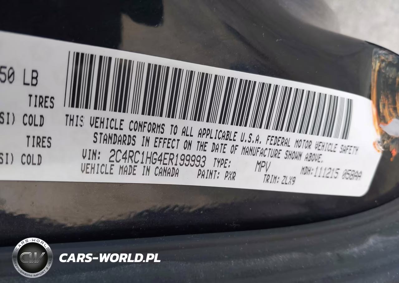2014 Chrysler Town & Country S VIN:2C4RC1HG4ER199993 - 9