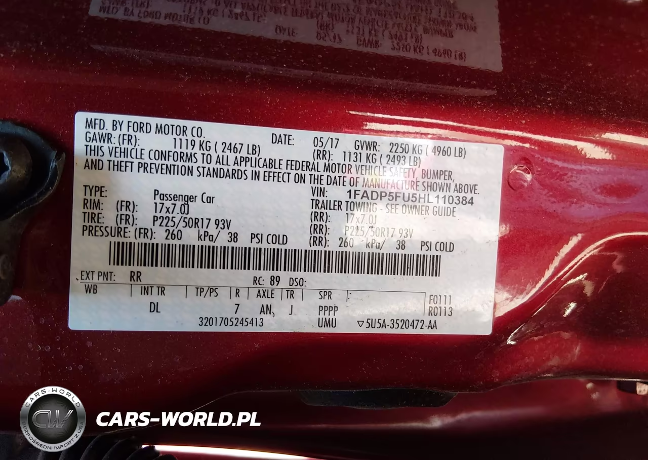 2017 Ford C-Max Energi Titanium VIN:1FADP5FU5HL110384 - 9