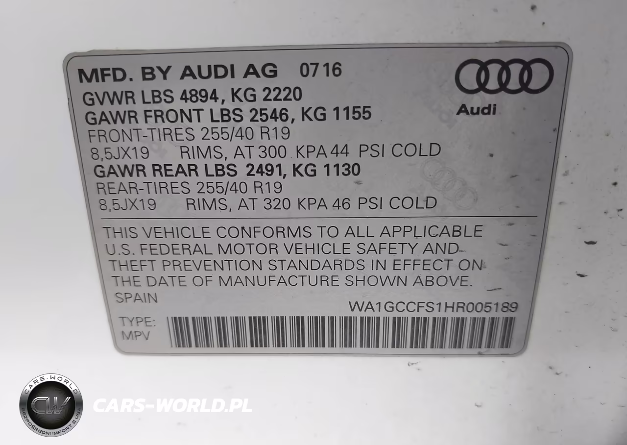2017 Audi Q3 2.0T Premium VIN:WA1GCCFS1HR005189 - 9