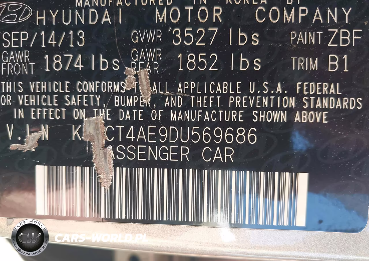 2013 Hyundai Accent Gls VIN:KMHCT4AE9DU569686 - 9
