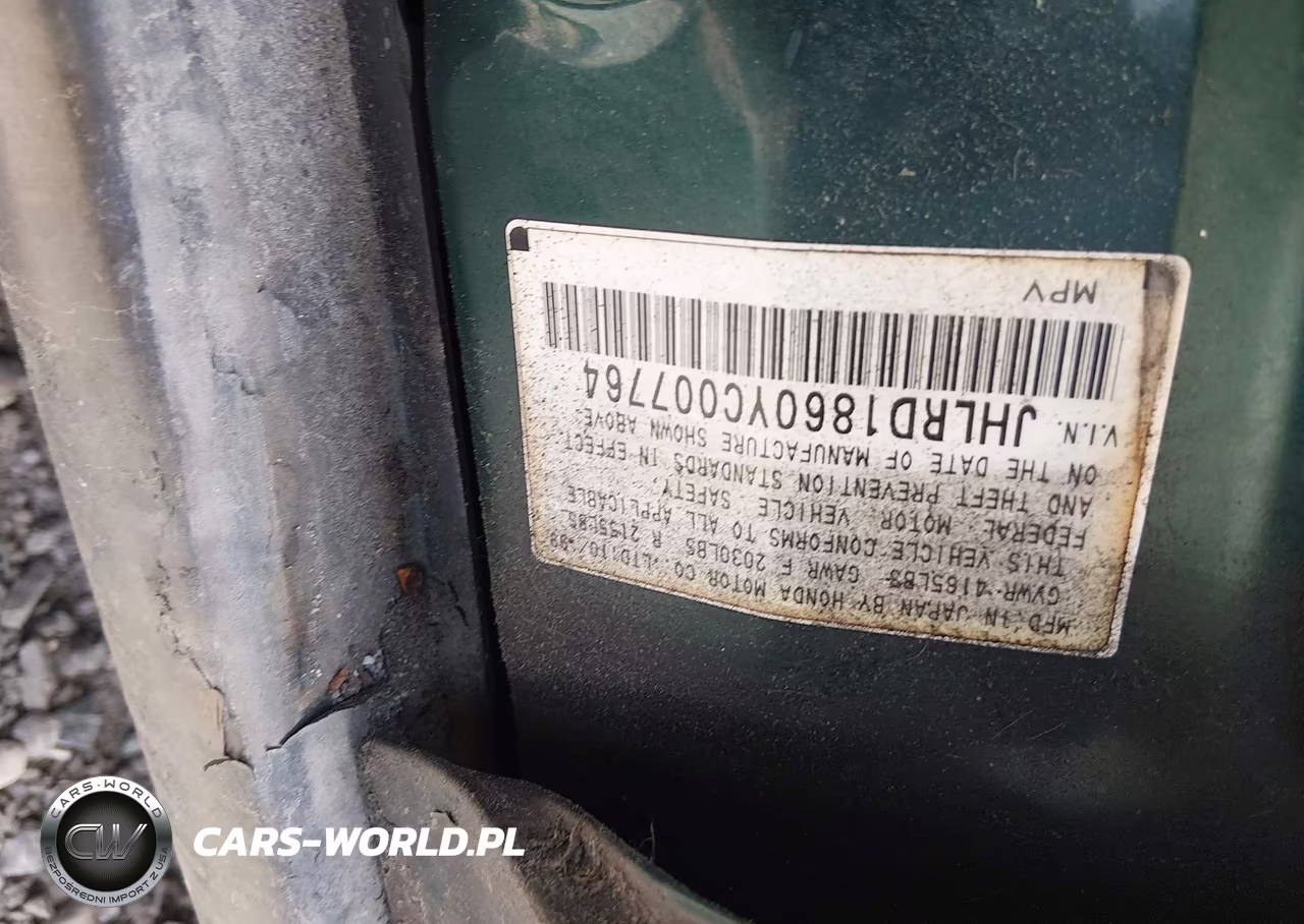 2000 Honda Cr-V Ex VIN:JHLRD1860YC007764 - 9