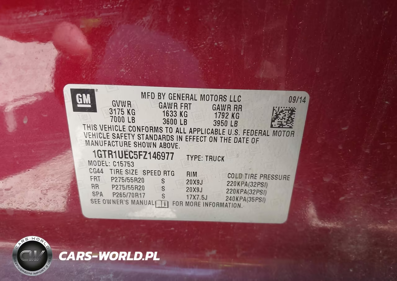 2015 GMC Sierra 1500 Sle VIN:1GTR1UEC5FZ146977 - 9