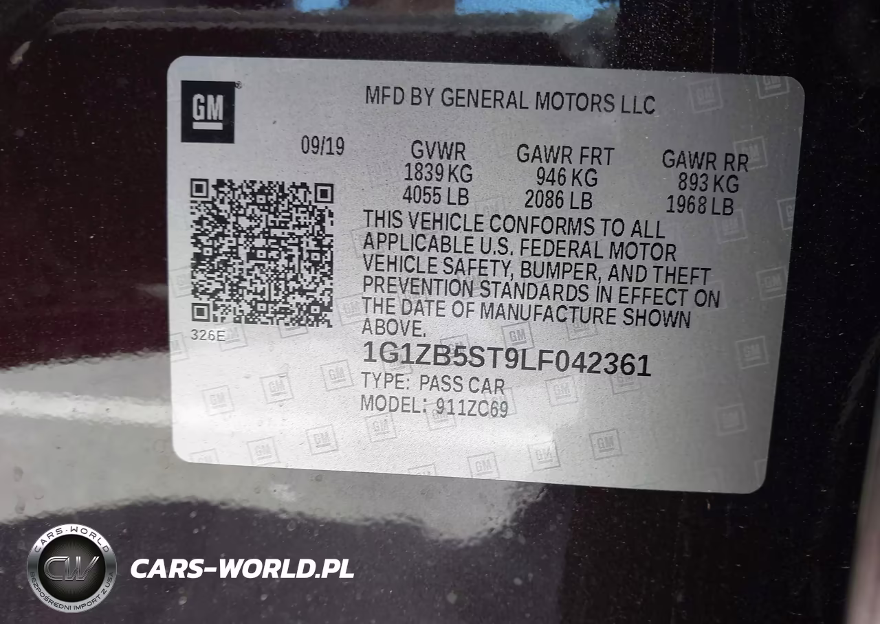 2020 Chevrolet Malibu Fwd Ls VIN:1G1ZB5ST9LF042361 - 9