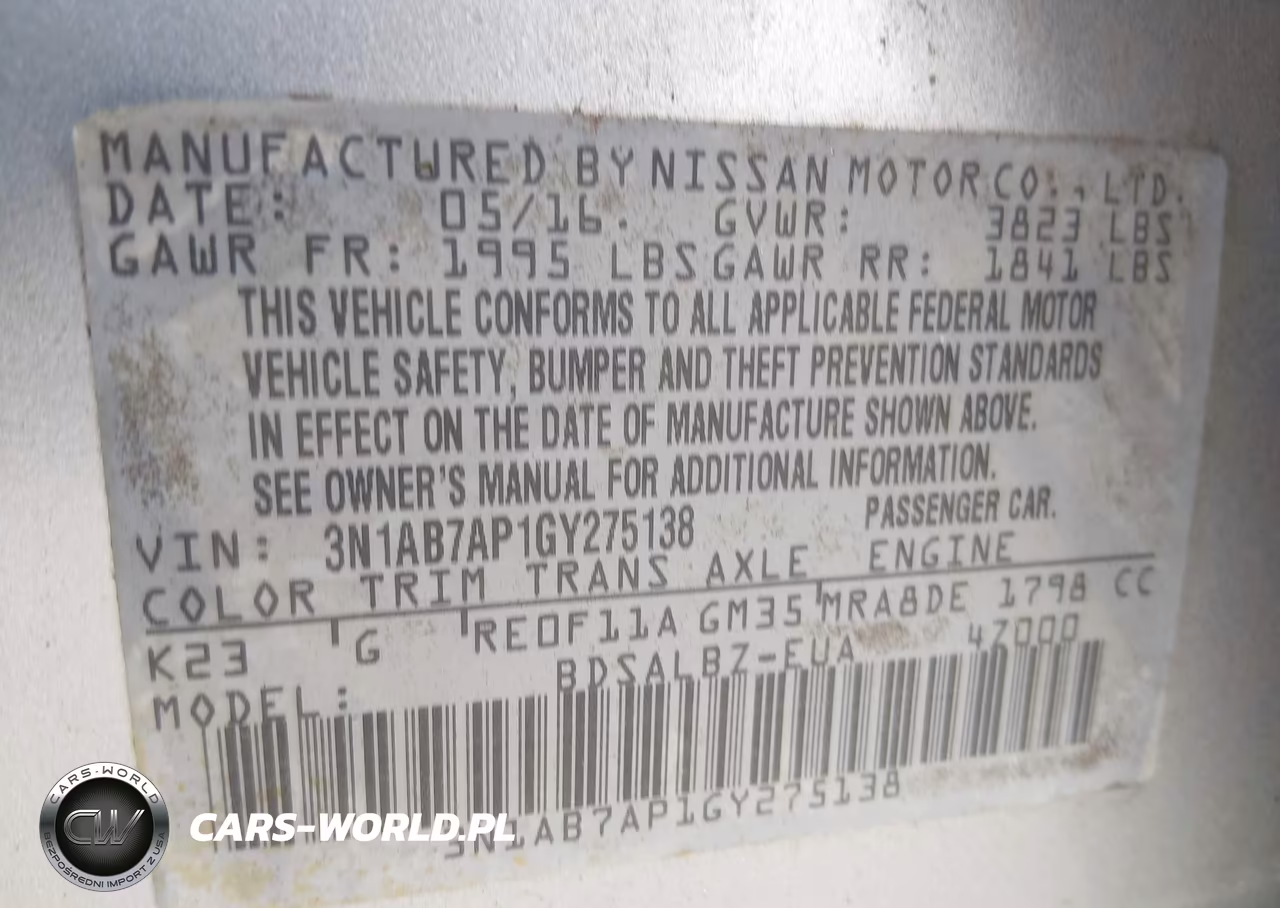 2016 Nissan Sentra Fe+ S-S-Sl-Sr-Sv VIN:3N1AB7AP1GY275138 - 9