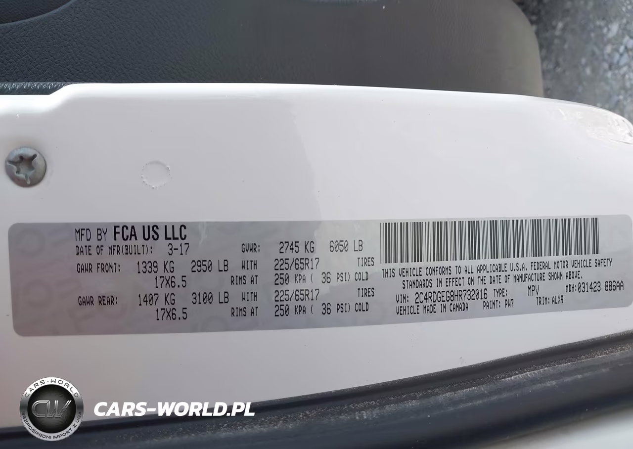 2017 Dodge Grand Caravan Gt VIN:2C4RDGEG8HR732016 - 9