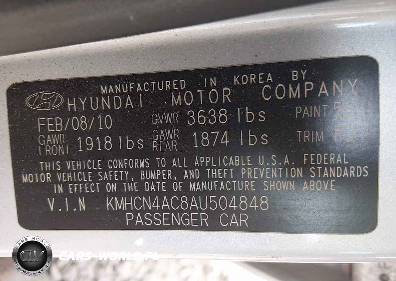 2010 Hyundai Accent Gls VIN:KMHCN4AC8AU504848 - 9
