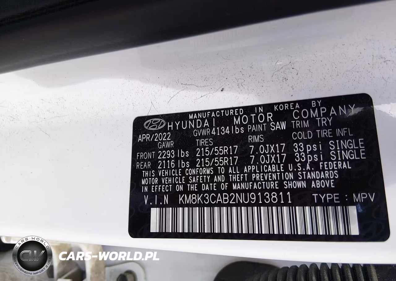 2022 Hyundai Kona Sel VIN:KM8K3CAB2NU913811 - 9