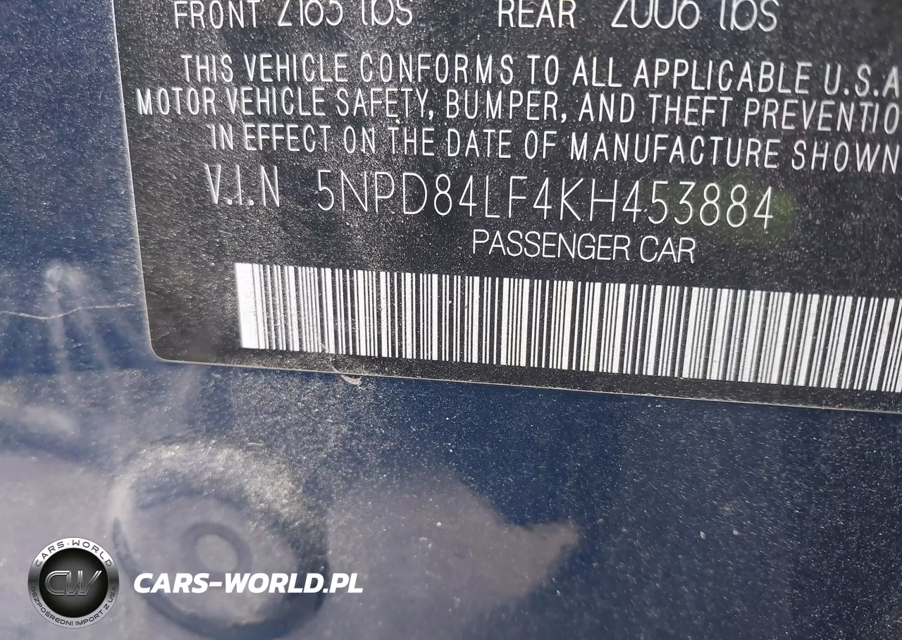 2019 Hyundai Elantra Value Edition VIN:5NPD84LF4KH453884 - 7