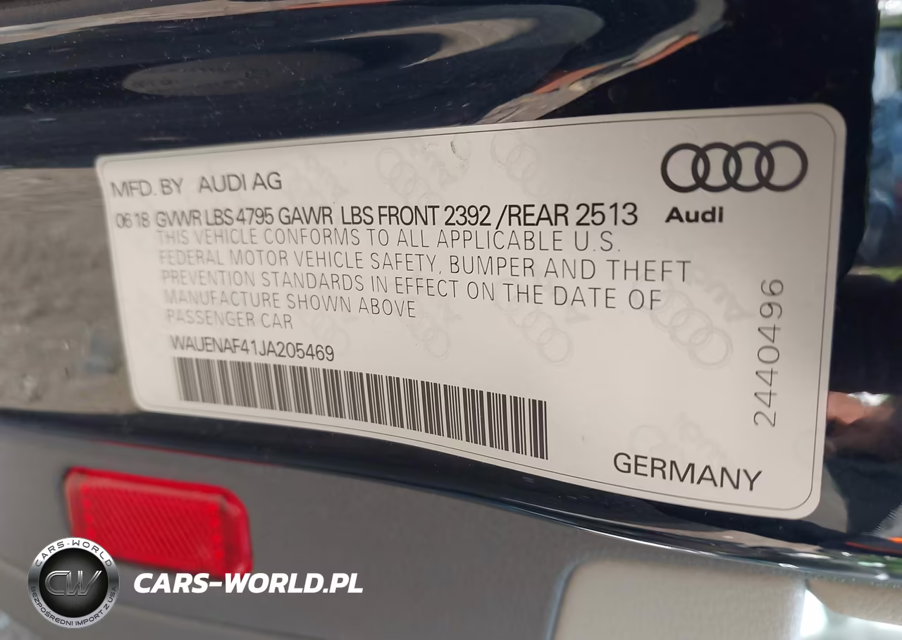 2018 Audi A4 2.0T Premium-2.0T Tech Premium VIN:WAUENAF41JA205469 - 9