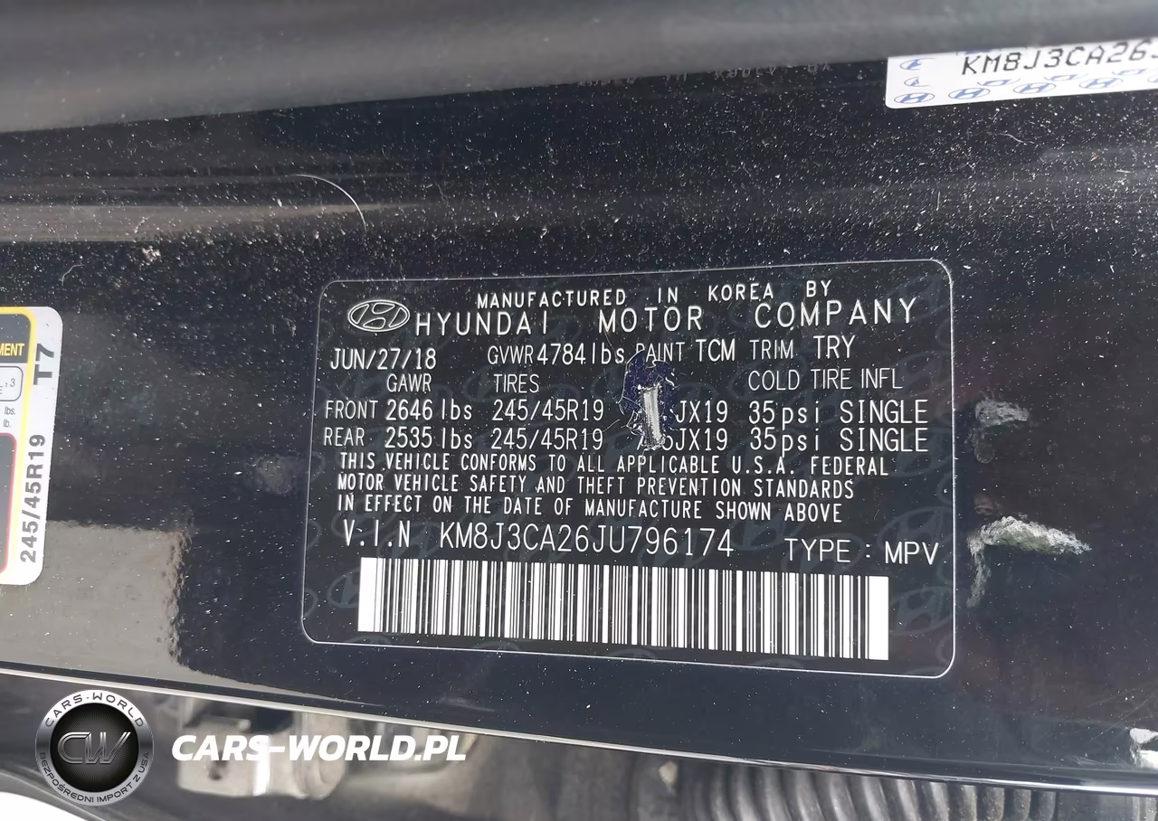 2018 Hyundai Tucson Value VIN:KM8J3CA26JU796174 - 9