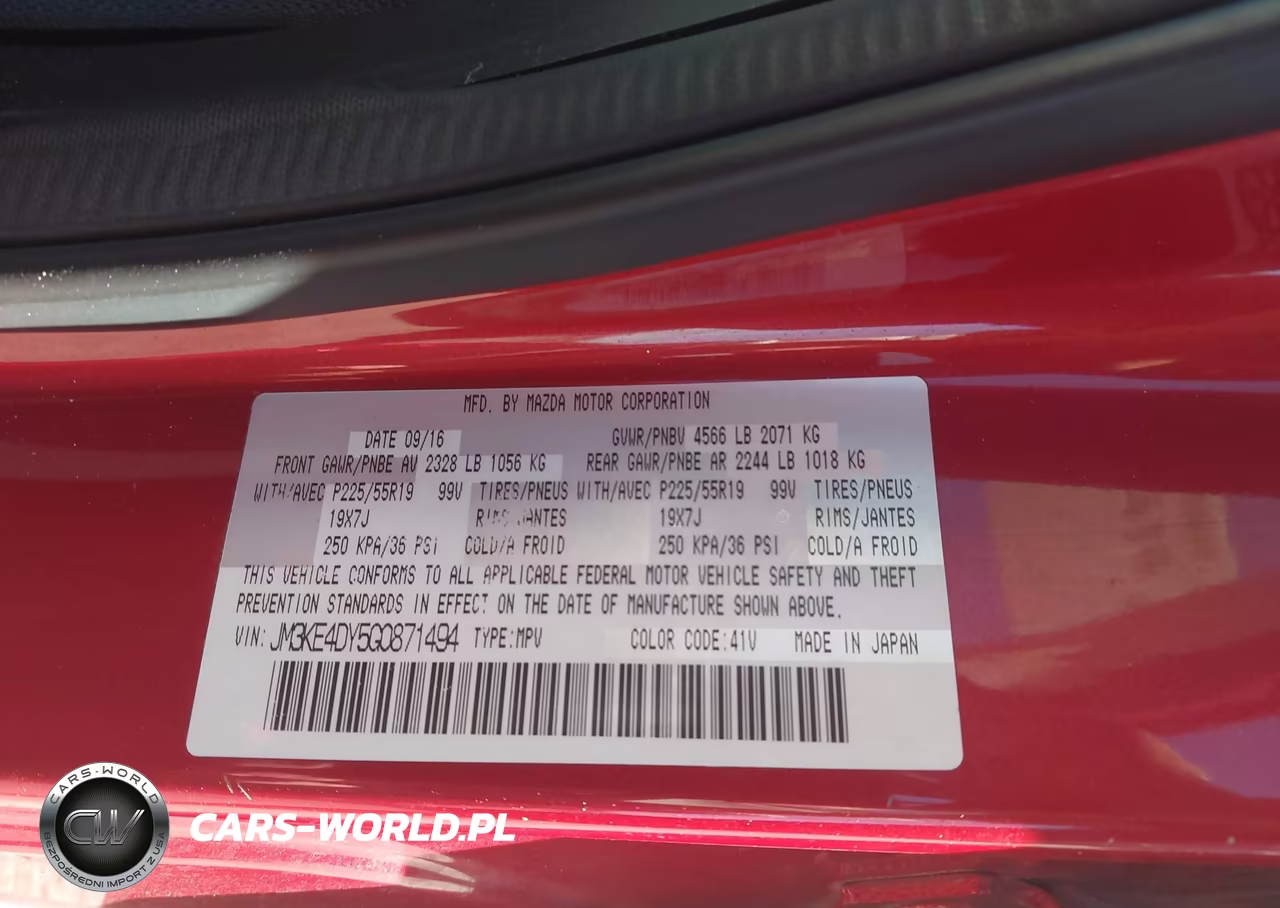 2016 Mazda Cx-5 Grand Touring VIN:JM3KE4DY5G0871494 - 9