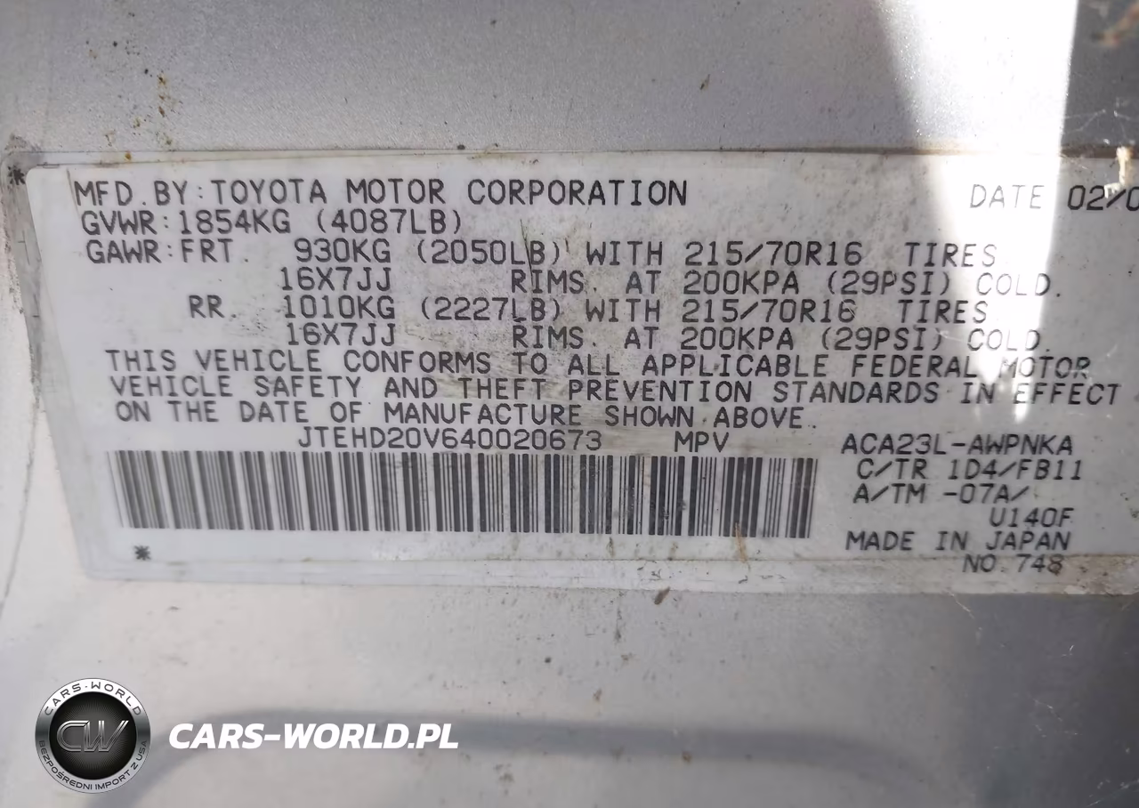 2004 Toyota Rav4 VIN:JTEHD20V640020673 - 9