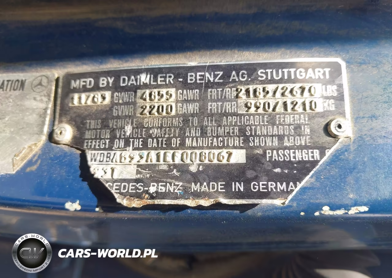 1984 Mercedes-Benz 300 Tdt VIN:WDBAB93A1EF008067 - 9