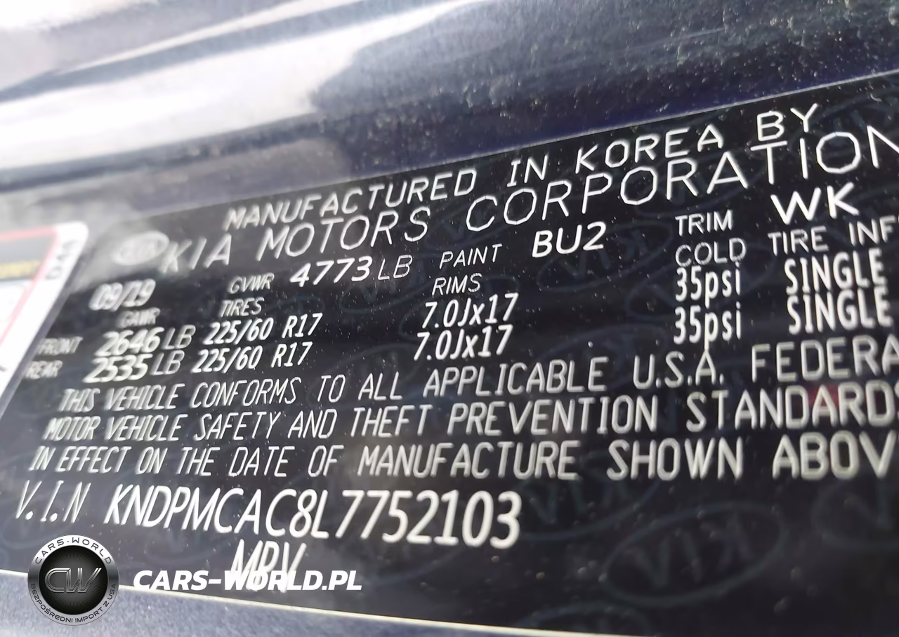 2020 Kia Sportage Lx VIN:KNDPMCAC8L7752103 - 9