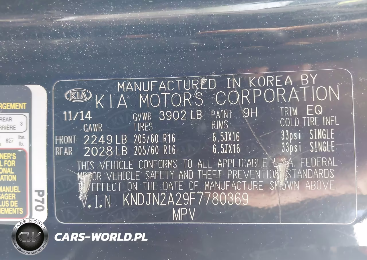 2015 Kia Soul VIN:KNDJN2A29F7780369 - 9