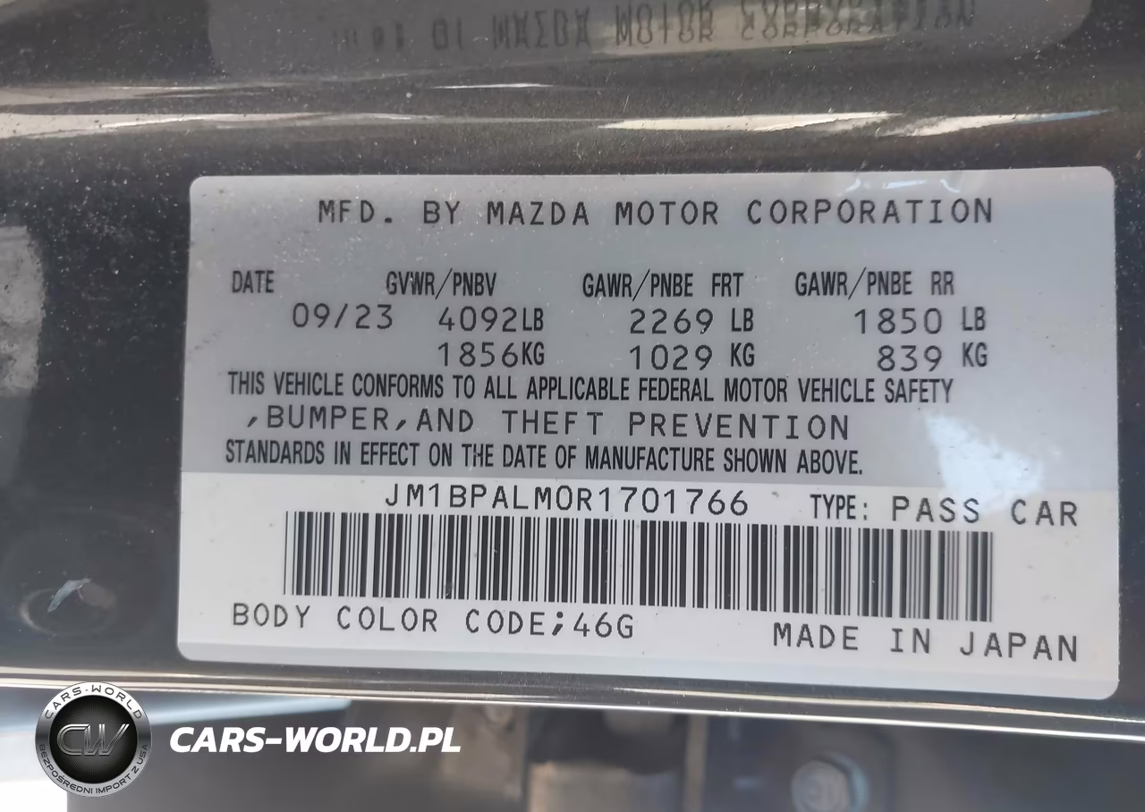 2024 Mazda Mazda3 2.5 S Preferred VIN:JM1BPALM0R1701766 - 9