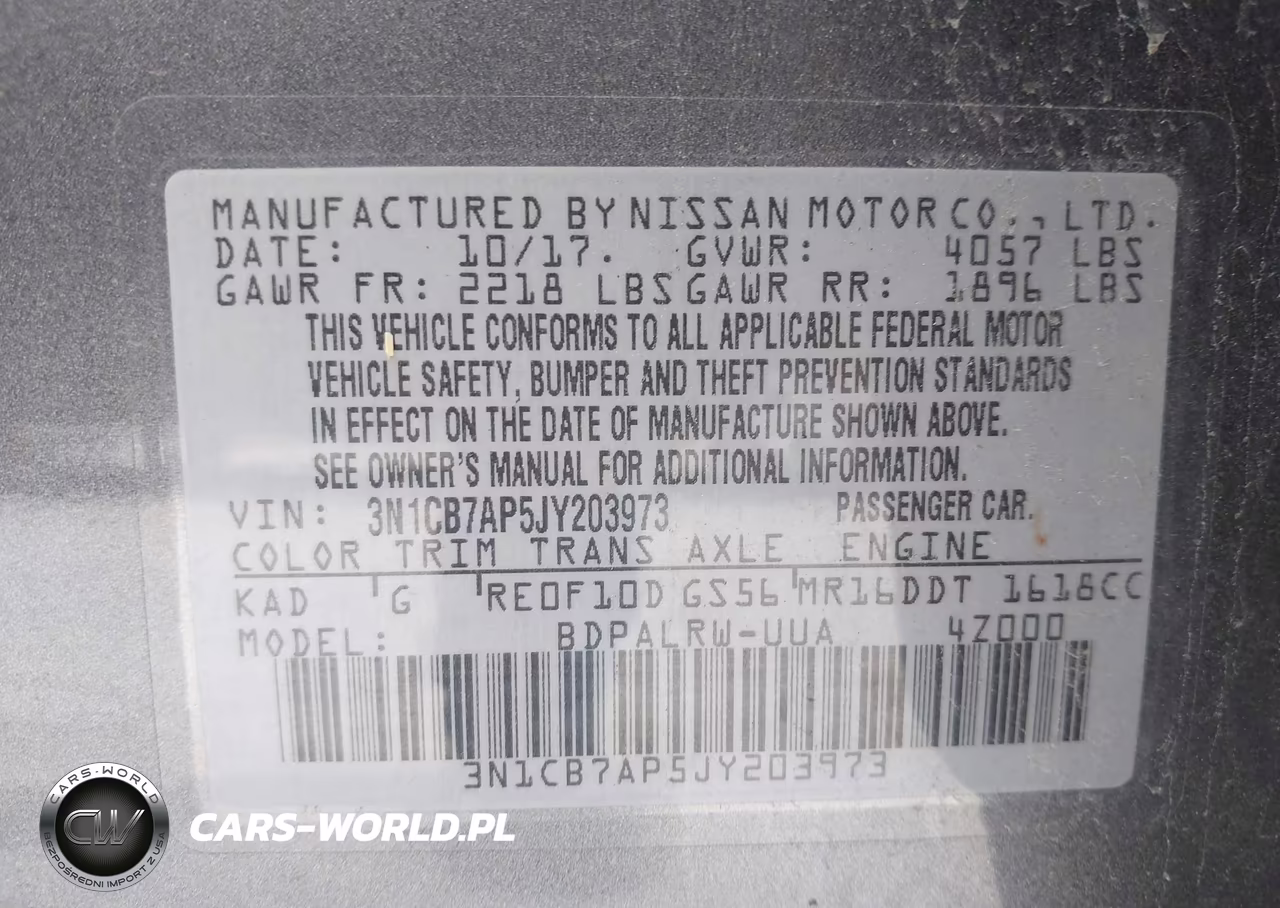 2018 Nissan Sentra Sr Turbo VIN:3N1CB7AP5JY203973 - 9