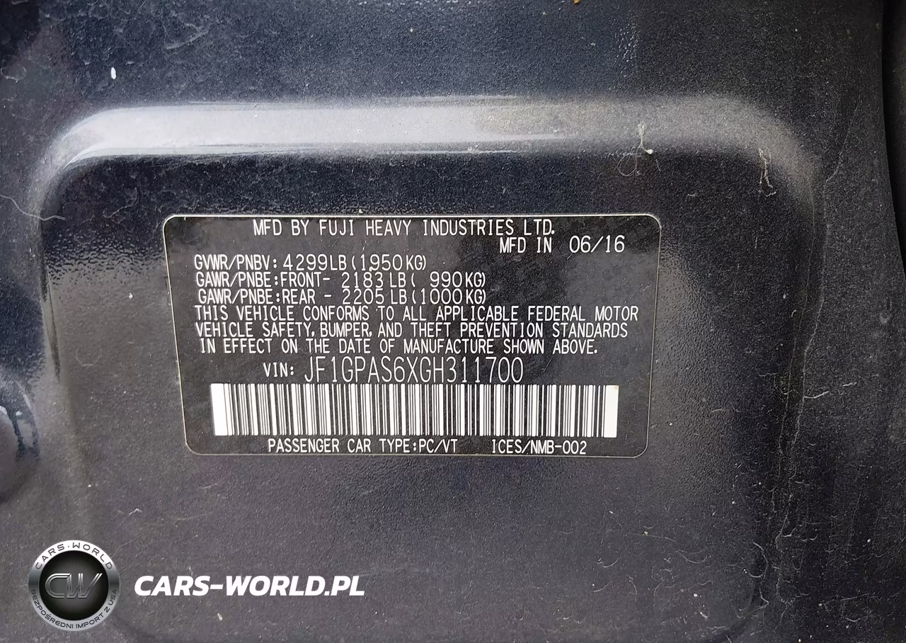 2016 Subaru Impreza 2.0I Sport Premium VIN:JF1GPAS6XGH311700 - 9