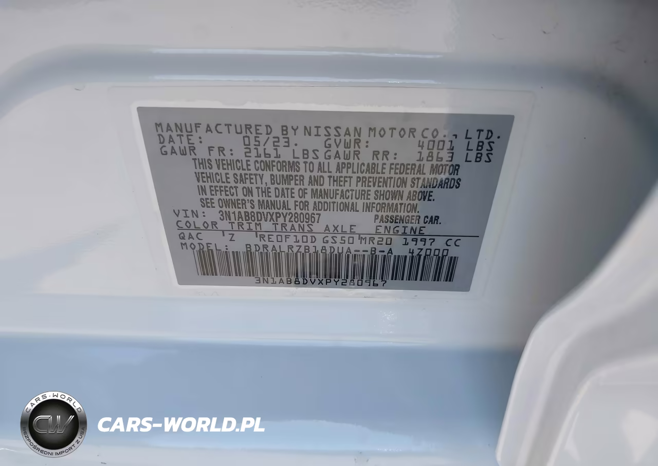 2023 Nissan Sentra Sr Xtronic Cvt VIN:3N1AB8DVXPY280967 - 9