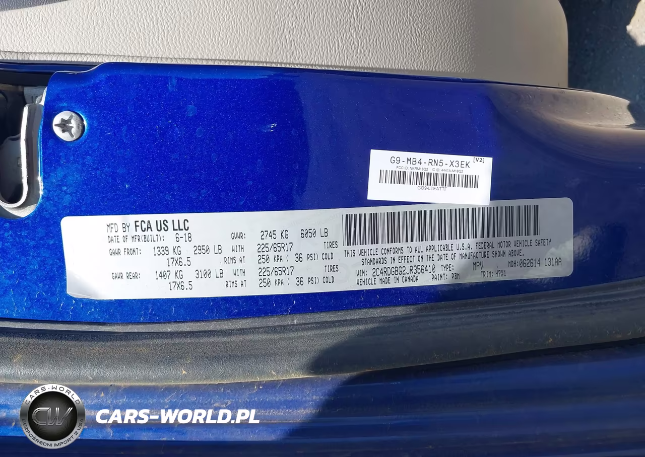 2018 Dodge Grand Caravan Se VIN:2C4RDGBG2JR356410 - 9