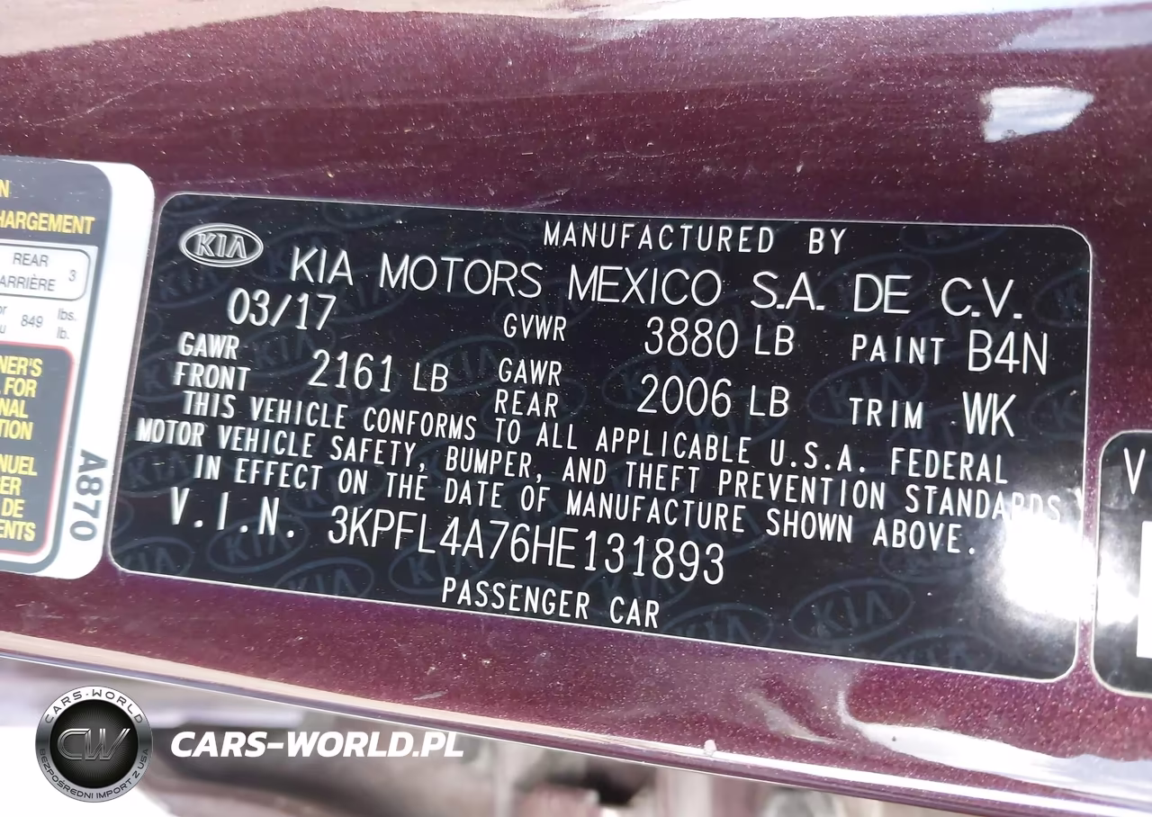 2017 Kia Forte Lx VIN:3KPFL4A76HE131893 - 9