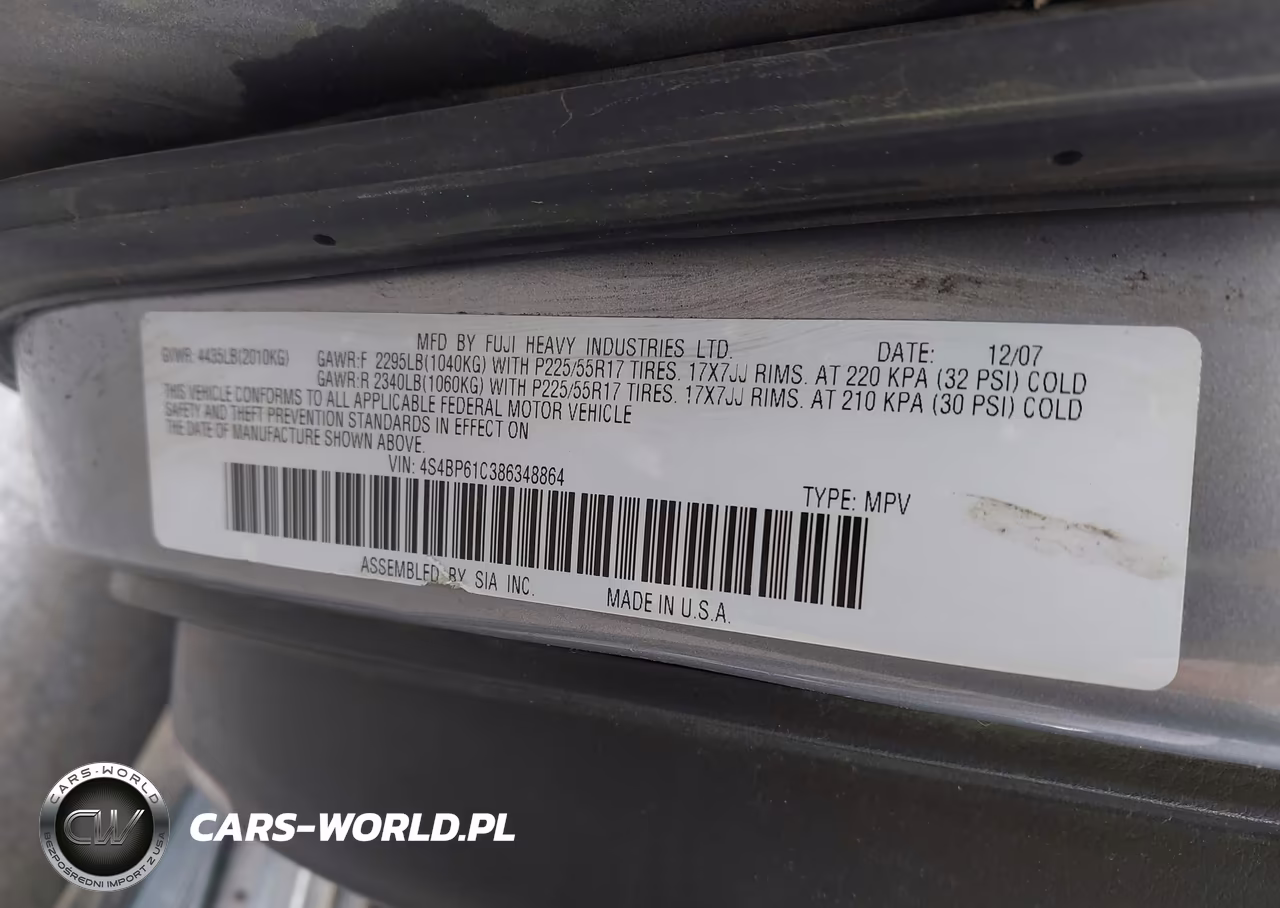 2009 Subaru Outback 2.5I VIN:4S4BP61C597324707 - 9
