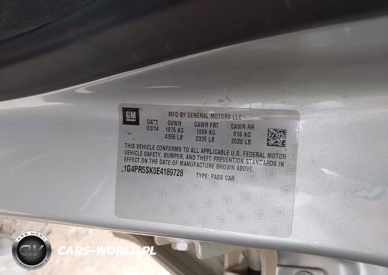 2014 Buick Verano Convenience Group VIN:1G4PR5SK0E4189728 - 9