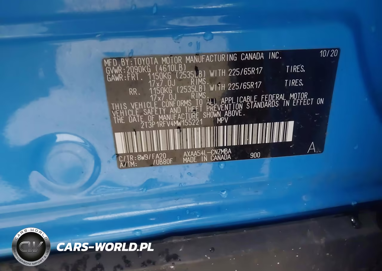 2021 Toyota Rav4 Xle VIN:2T3P1RFV4MW155221 - 9