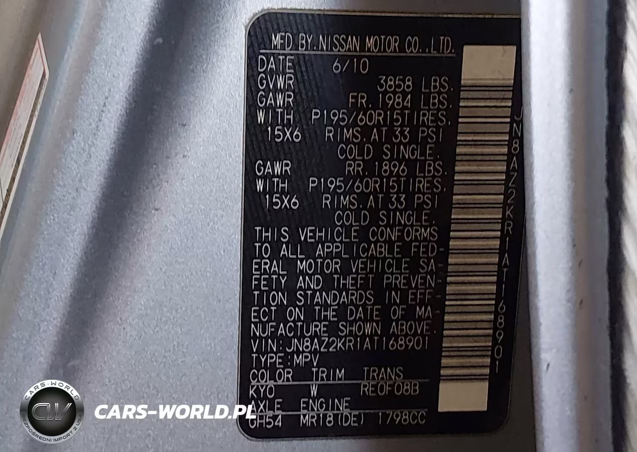 2010 Nissan Cube 1.8S VIN:JN8AZ2KR1AT168901 - 9