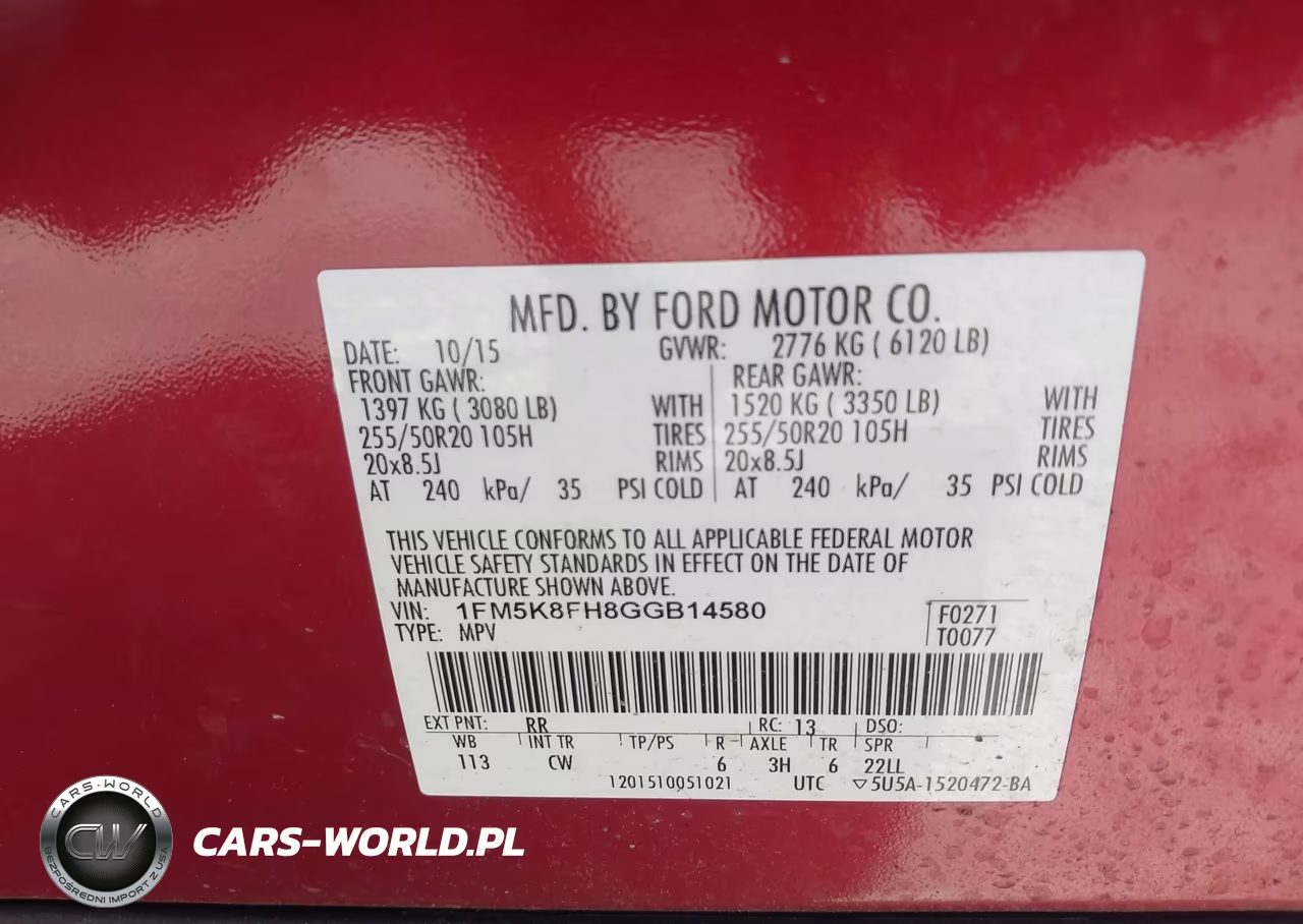 2016 Ford Explorer Limited VIN:1FM5K8FH8GGB14580 - 9