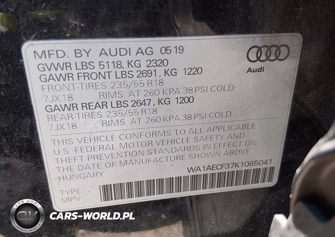 2019 Audi Q3 2.0T Premium VIN:WA1AECF37K1065041 - 9