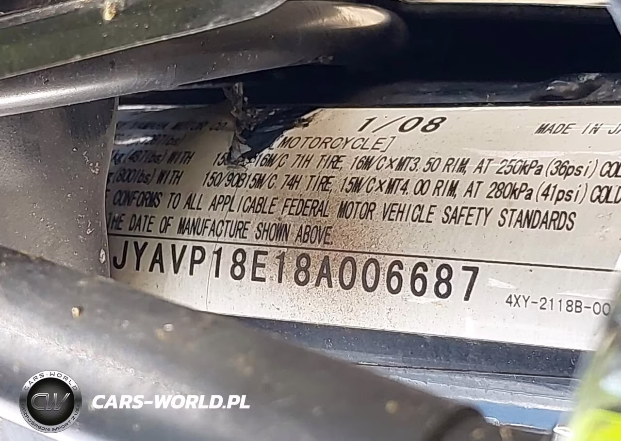 2008 Yamaha Xvz13 Ct VIN:JYAVP18E18A006687 - 10