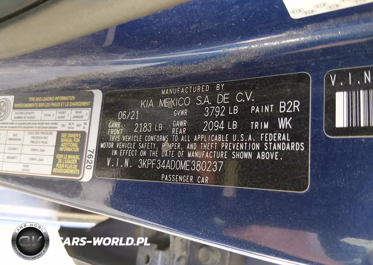 2021 Kia Forte Gt-Line VIN:3KPF34AD0ME380237 - 9