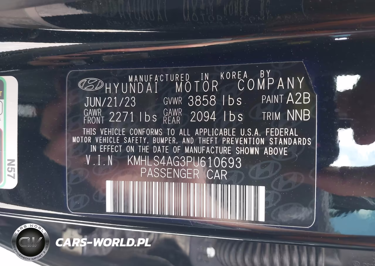 2023 Hyundai Elantra Sel VIN:KMHLS4AG3PU610693 - 9