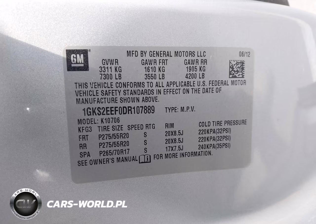 2013 GMC Yukon Denali VIN:1GKS2EEF0DR107889 - 9