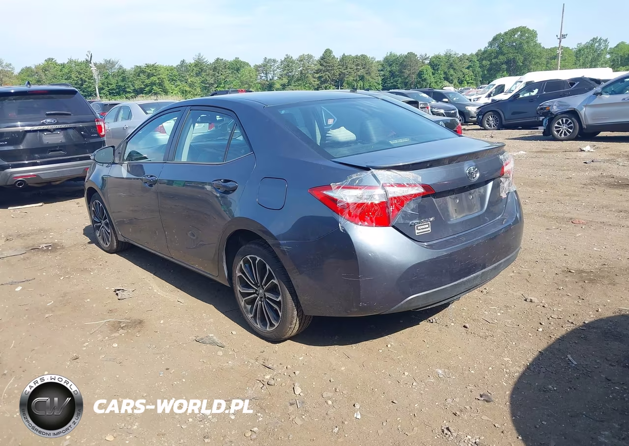 2015 Toyota Corolla S Plus VIN:2T1BURHE2FC384217 - 3