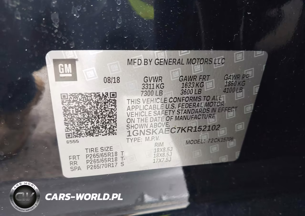 2019 Chevrolet Tahoe Ls VIN:1GNSKAEC7KR152102 - 9