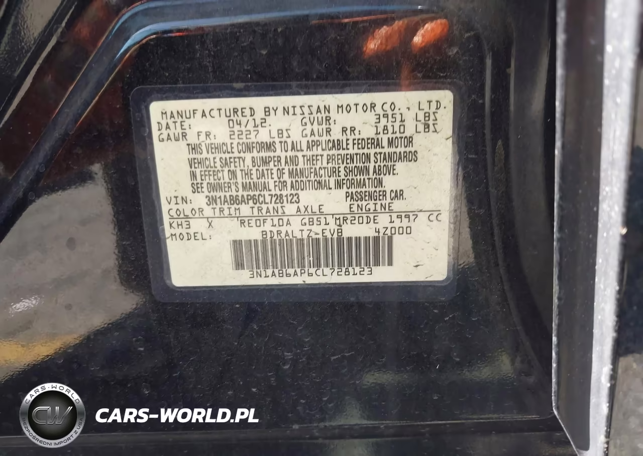 2012 Nissan Sentra 2.0 S VIN:3N1AB6AP6CL728123 - 9